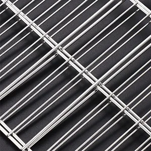 Stainless Steel Grill Basket Fish Grilling Rack with Handle